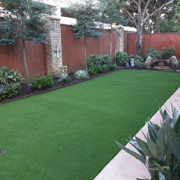 West Houston Backyard Artificial Grass