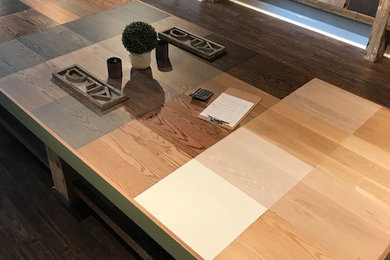 Hardwood Color Sample Work Table