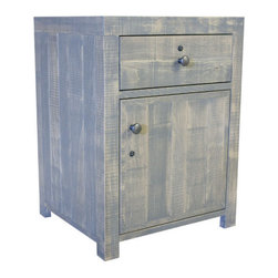 Custom Distressed Cigar Humidor Cabinet - Game Room And Bar Furniture