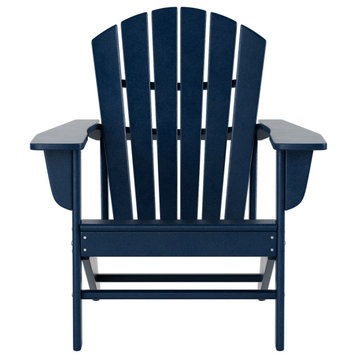 WestinTrends Outdoor Patio Adirondack Chair, Fire Pit Chairs, Navy Blue
