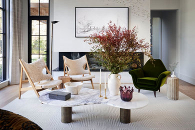 Living room photo in Houston
