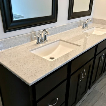 Geneseo New Construction Koch Painted White MSI Quartz Peppercorn White