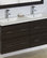Modern Wall Mount Plywood-Melamine Vanity Base Only, Dawn Gray, 46"x17"