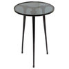 Contemporary Black Aluminum Accent Table 562965