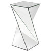 Aries Twisted End Table - Mirrored