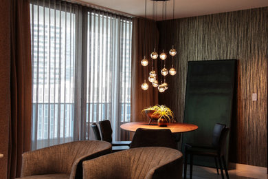 Inspiration for a contemporary dining room remodel in Miami