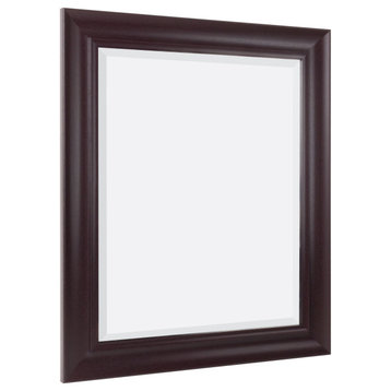 Head West Espresso Rectangular Framed Wall Vanity Mirror - 24" x 30"