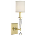 Crystorama - Paxton 1 Light Anitque Gold Sconce - Paxton Light Steel Antique Gold Wall Mount