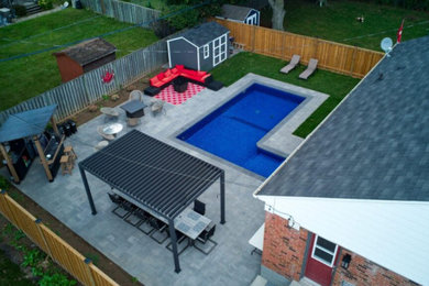 Functional Backyard Transformation with Premium Interlock Etobicoke, Ontario