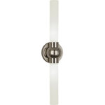 Robert Abbey - Robert Abbey S6900 Daphne - 23.75" 20W 2 LED Wall Sconce - Black/White  Shade Included: YeDaphne 23.75" 20W 2  Polished Nickel WhitUL: Suitable for damp locations Energy Star Qualified: n/a ADA Certified: n/a  *Number of Lights: Lamp: 2-*Wattage:10w LED bulb(s) *Bulb Included:Yes *Bulb Type:LED *Finish Type:Polished Nickel