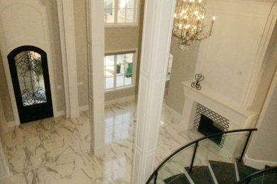 Entryway - contemporary entryway idea in Dallas