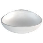 MaestroBath - Claire Modern Bathroom Sink - This top-notch vessel sink is shaped like a teardrop. This masterfully crafted bathroom sink has smooth, clean lines for your modern bathroom design. Created out of a polymer-based material, this beautiful vessel sink is durable and easy to clean. Channel the look of a European spa in your home with this purely luxurious basin. If you're looking for a family-friendly design, then look no further: this sink is ADA compliant.