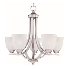 Maxim Lighting Axis 5-Light Chandelier in Satin Nickel - 11225FTSN