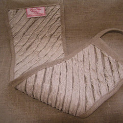 RUSSIA HOUSE COLLECTION - Organic Linen Chenille Back Scrubber - Bathroom Accessories