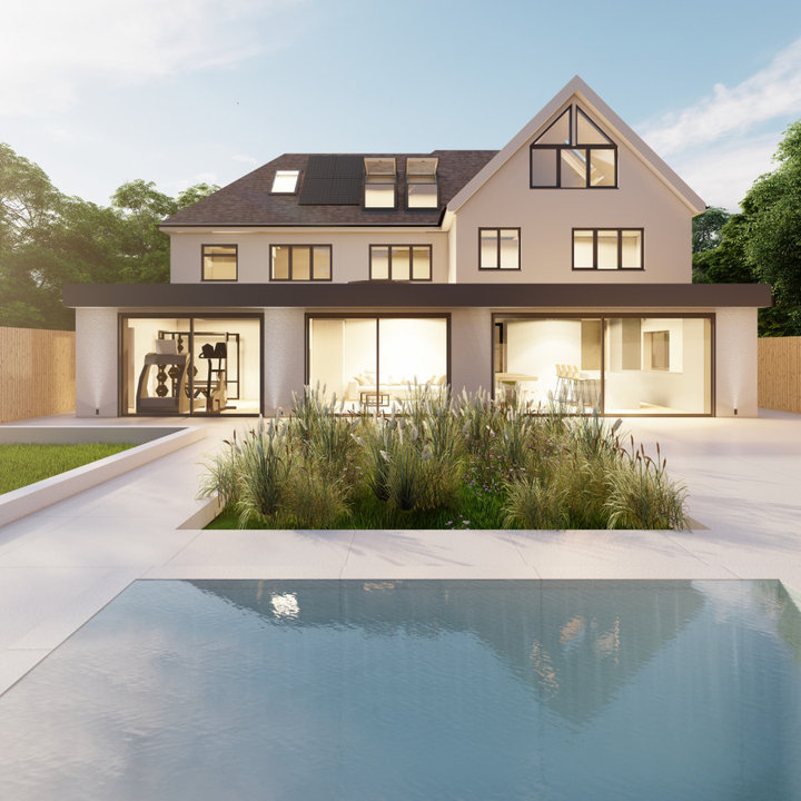 75 Beautiful Render House Exterior Ideas and Designs - September 2025 ...