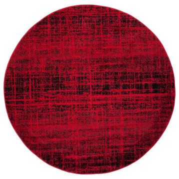 Safavieh Adirondack Collection ADR116 Rug, Red/Black, 6' Round