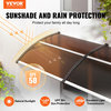 VEVOR Window Door Awning Canopy UV Rain Cover 38"x78" PC Sheet Brown