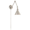 Crystorama MOR-8801-PN 1 Light Wall Mount in Polished Nickel with Steel