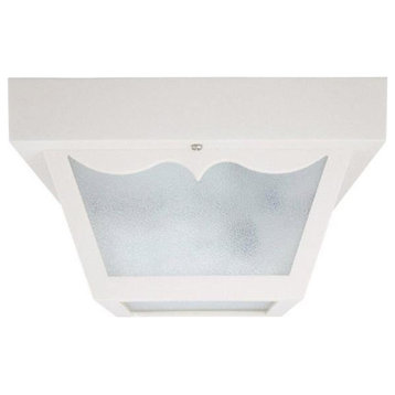 Capital Lighting 9239WH 10" 2 Light Outdoor Flush, in Traditity