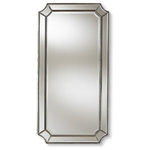 Wholesale Interiors - Baxton Studio Romina Art Deco Antique Silver Accent Wall Mirror - Baxton Studio Romina Art Deco Antique Silver Finished Accent Wall MirrorAdd a touch of elegance to your home with the Romina wall mirror. This striking piece consists of a large beveled mirror surrounded by beveled panels distinguished with delicate beading, adding a decorative touch to an already stunning item. The beaded frame features a rustic silver finish for a charming antique appearance. This versatile piece can be hung either horizontally or vertically for a customizable display that suits your needs. The Romina wall mirror is made in China and will arrive fully assembled.