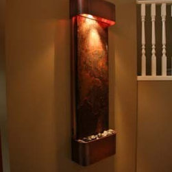 Serendipity Falls Copper Wall Fountain - Indoor Fountains