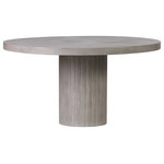 Seasonal Living - Tama Round Dining Table - Slate Gray Outdoor Dining Table - The Perpetual Collection is the beautifully-designed constant in your life. Indoors or outdoors, amidst a crisp garden or on a city rooftop, these handmade, lightweight concrete tables suit most occasions. The designer's innovative approach to soften the