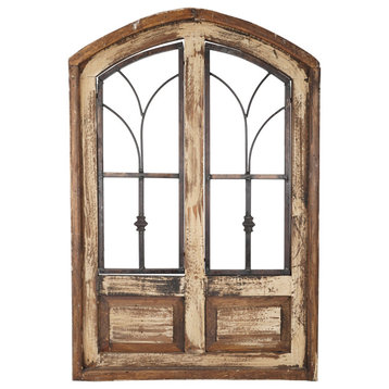 San Miguel Architectural Window, Antique White, Small