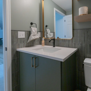 Modern Parkville Basement Remodel with Media Zone + Flex Spaces