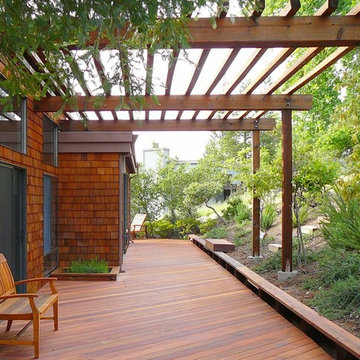 Restoration of Redwood Deck & Shingle Siding