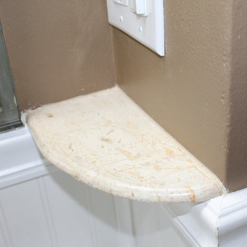 Matching tile shelf