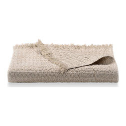 Nida Sand Linen Throw - Throws