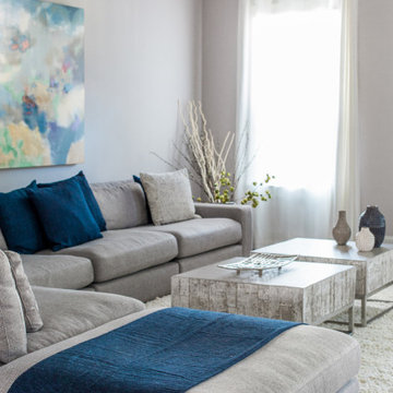Transitional Townhouse: Living Room