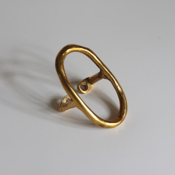 Solid brass hook, solid brass coat hanger , unique brass towel hanger