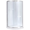 OVE Decors Breeze 38 in. Shower Kit w/ Walls,Base,Clear Glass and Chrome Finish