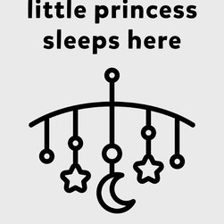 Princess Sleeps Here - Kids Wall Decor