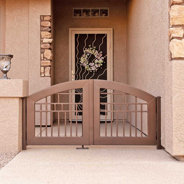 Penasco Arched Iron Courtyard Gate
