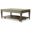 Riverside Furniture Dara II 48" Wood Coffee Table in Gray Wash