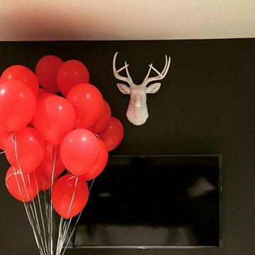 Deer by White Faux Taxidermy