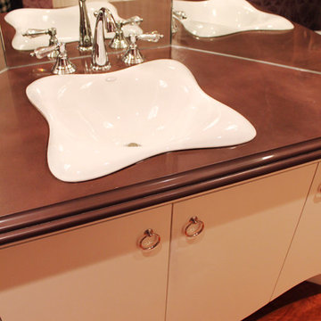 Powder Room in Plum