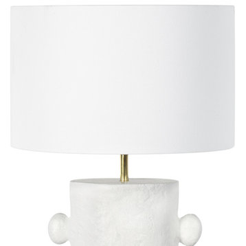 Maya Metal Table Lamp, White