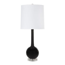 WORLDS-AWAY - Lydia Table Lamp in Black - Table Lamps