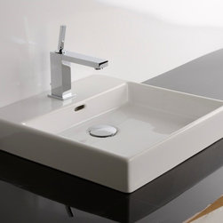 WS Bath Collections Plain 45A Counter Top Sink 17.7" - Bathroom Sinks