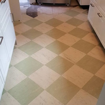 Forbo Linoleum Tiles Installed On Point