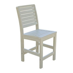 Highwood USA - Weatherly Counter-Height Side Chair, Whitewash - Outdoor Bar Stools And Counter Stools