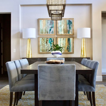 Casual Luxury Transitional Dining Room