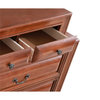 Glory Furniture LaVita 10 Drawer Dresser in Oak