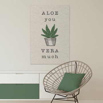 "Aloe You Very Much" Painting Print on Wrapped Canvas