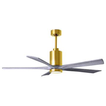 MFan 60"Ceiling Fan from the Patricia collection in Brushed Brass finish
