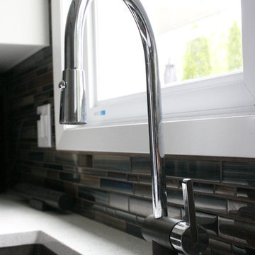 Glossy White Kitchen Cabinets