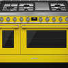 Smeg Portofino Pro-Style 48" Freestanding Dual Fuel Range, Yellow